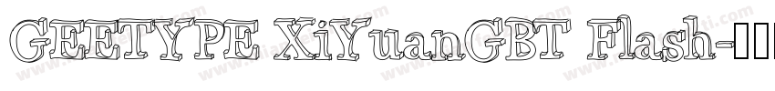 GEETYPE XiYuanGBT Flash字体转换